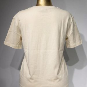 Kedi Baskılı Uzun T-Shirt – Beyaz