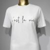 Yazı Baskılı T-Shirt - Beyaz