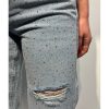 Taşlı Kot Pantolon 4758 - Mavi