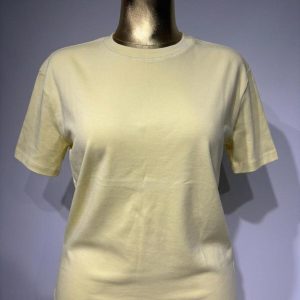 Bisiklet Yaka Uzun Tişört – Sarı