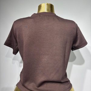 Bisiklet Yaka T-Shirt – Kahverengi