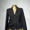 Kısa blazer ceket (0882) - Siyah