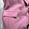 Yüksek Bel Havuç Pantolon Ceketi - Pembe
