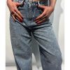Taşlı Kot Pantolon 5137 - Mavi