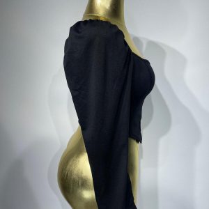 Korse Detaylı Bluz – Siyah