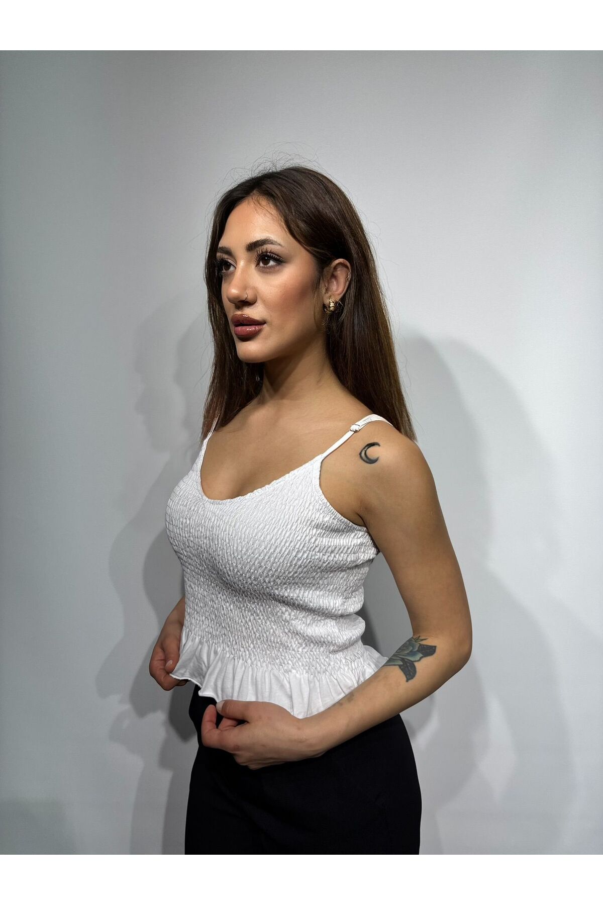 Gipeli Bluz - Beyaz